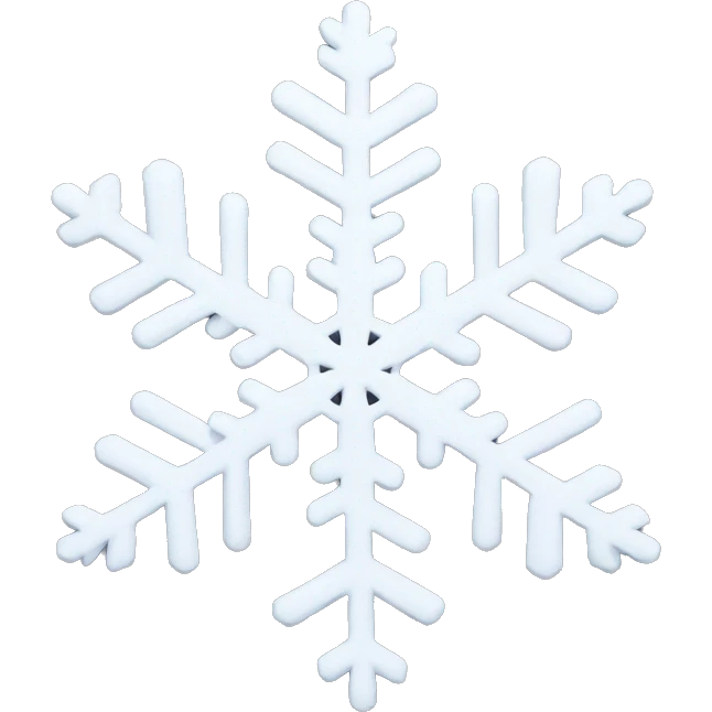 white snowflake  emoji