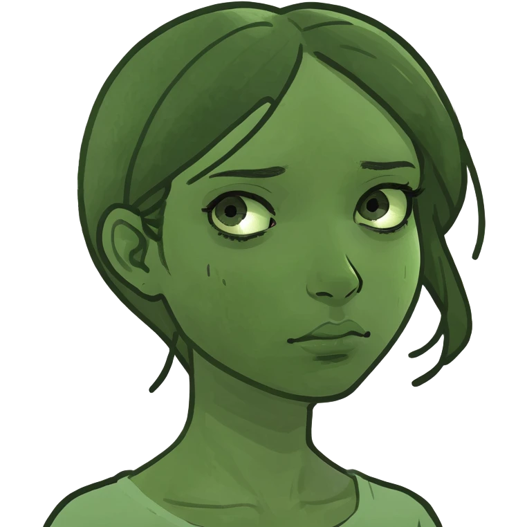 Tired melanin girl emoji