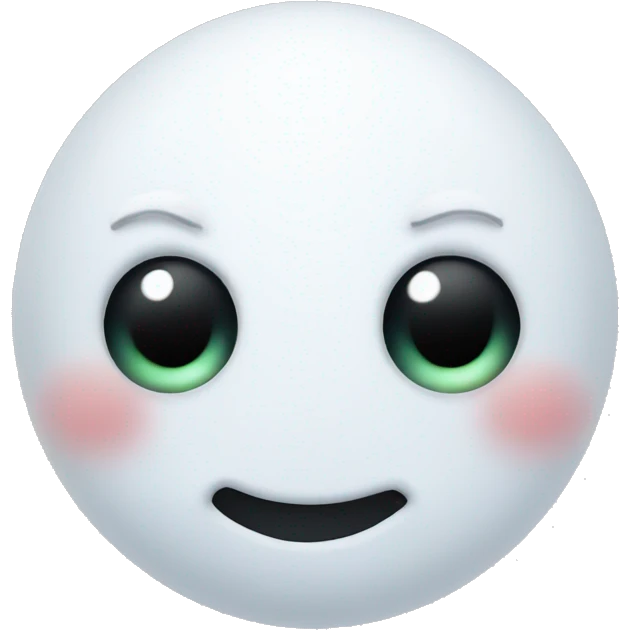 Snowman with eye lashes and lips emoji