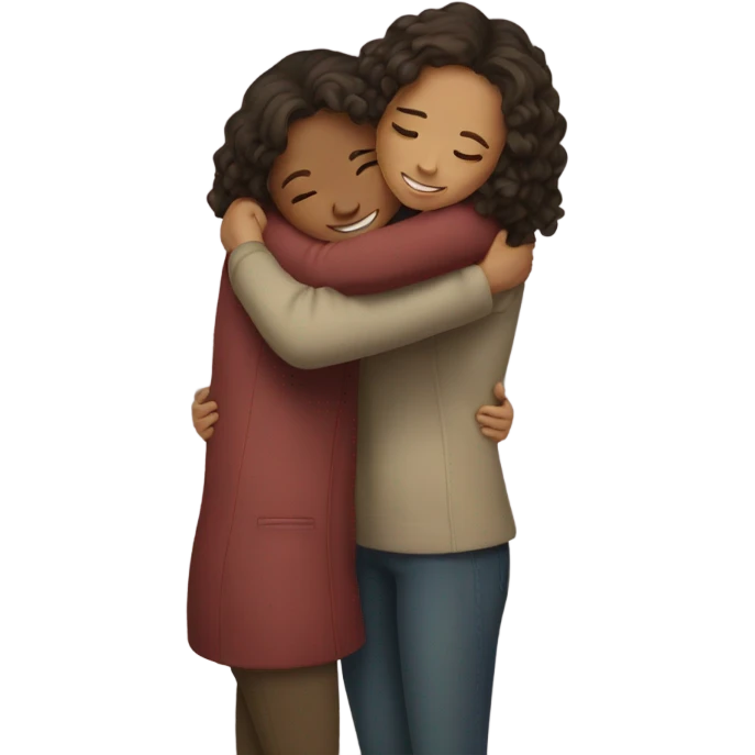 Girl hug girl emoji
