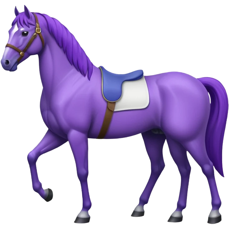 A purple horse emoji