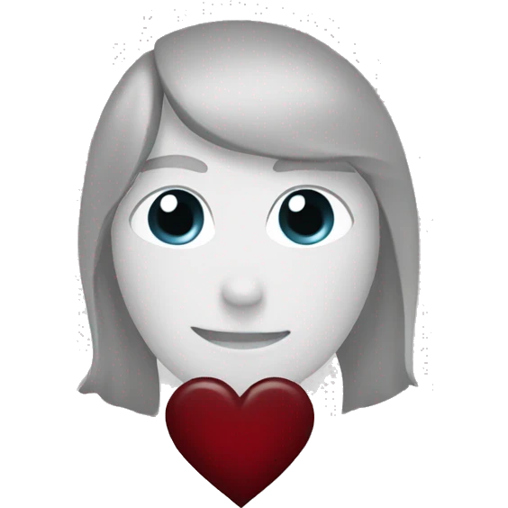 Dark red heart emoji