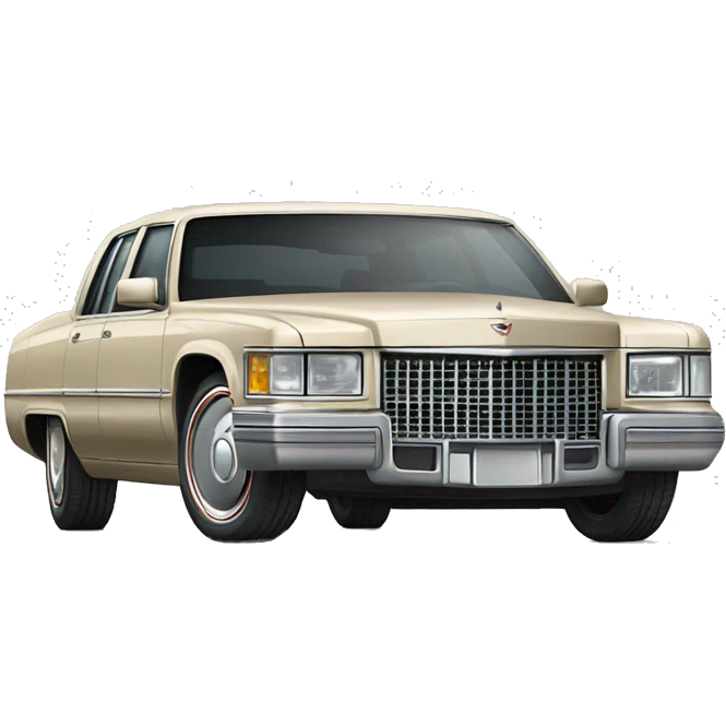 Cadillac deville with spider es emoji