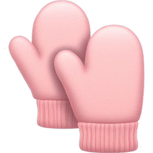 Light pink mittens emoji