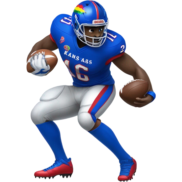Kansas football player emoji