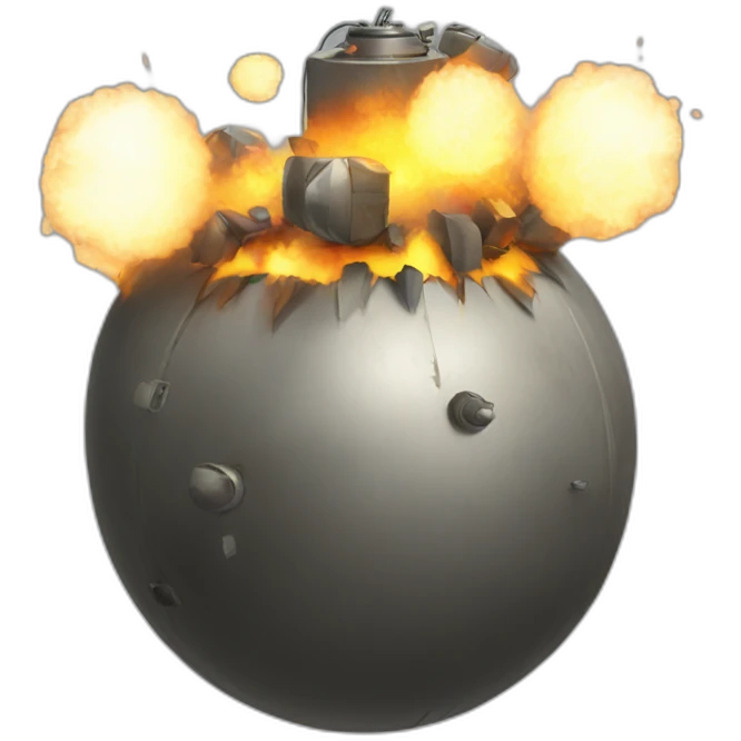 bomb flying emoji
