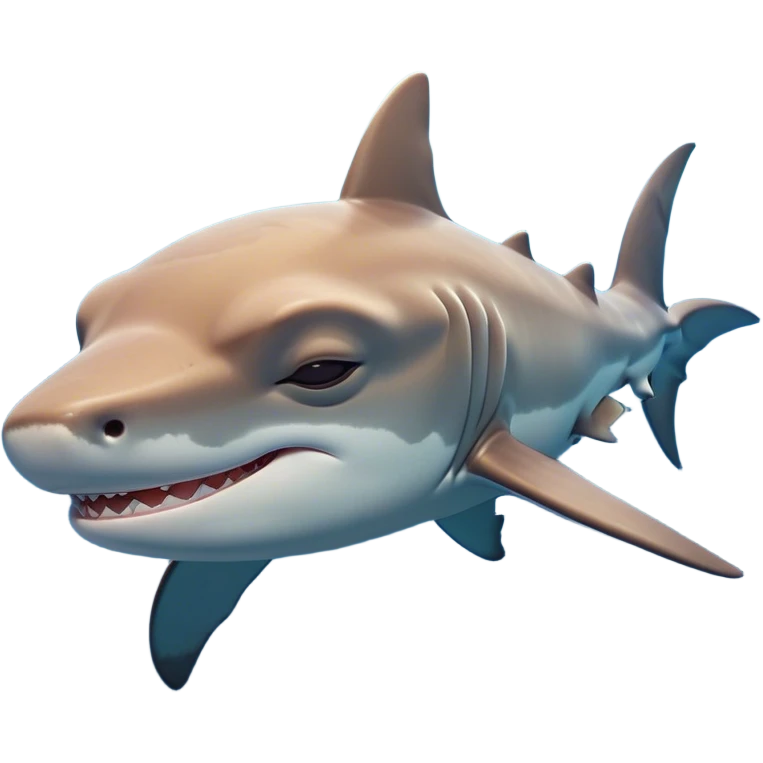 Meme-Worthy Cute Sleeping Hammerhead Shark Portrait Emoji, Head and body resting peacefully with a contented expression, showcasing its uniquely shaped hammerhead with closed, serene eyes and a relaxed, streamlined form, Simplified yet adorably endearing features, highly detailed, glowing with a soft, drowsy ocean light, high shine, relaxed and utterly lovable, stylized with an air of playful laziness, soft glowing outline, capturing the essence of a sleeping hammerhead that feels destined to become the next viral icon of adorable slumber! emoji