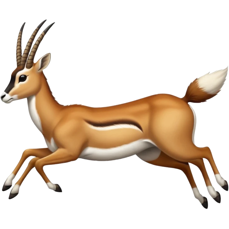 a south african springbok jumping emoji