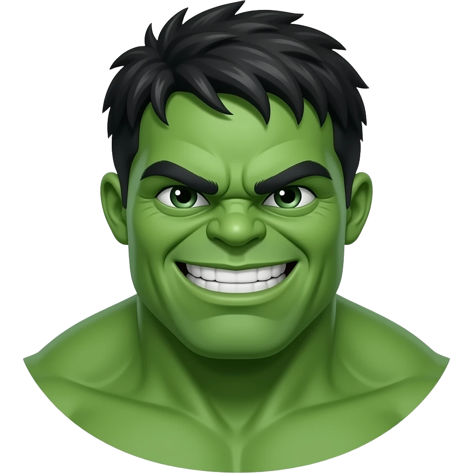Hulk in love emoji
