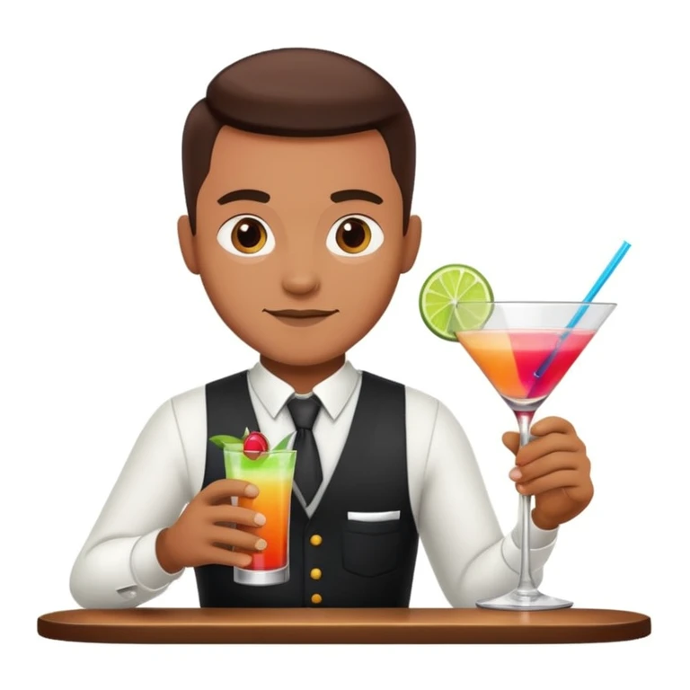 bartender mixing drinks emoji