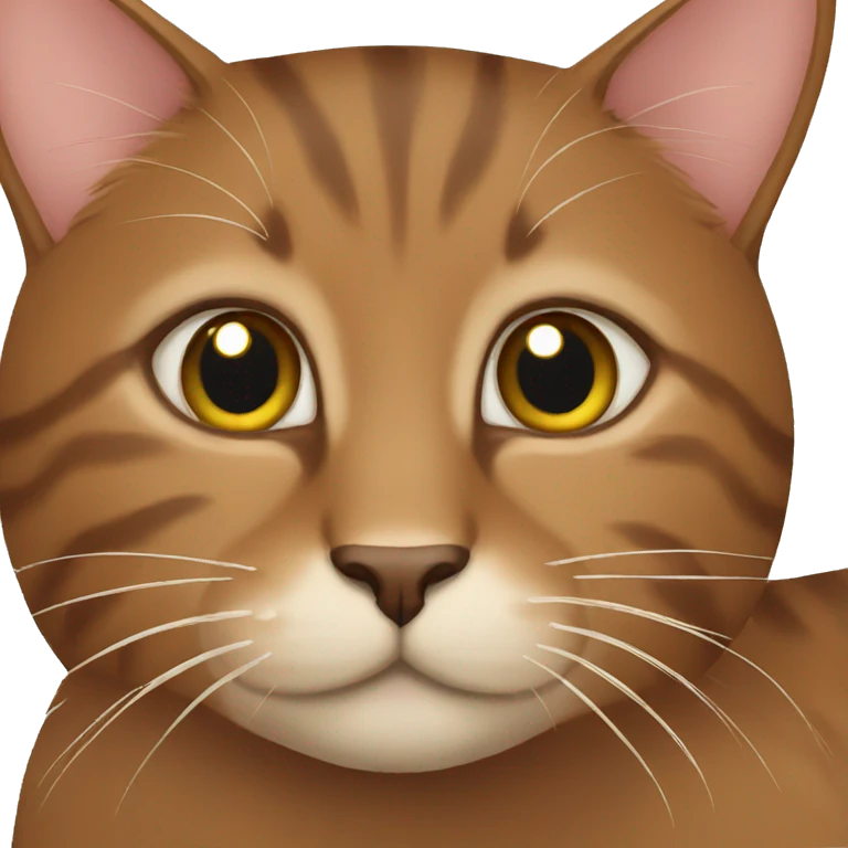 Brown cat emoji
