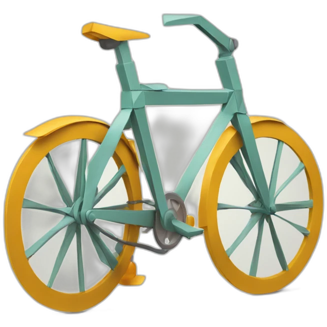Origami bicycle emoji