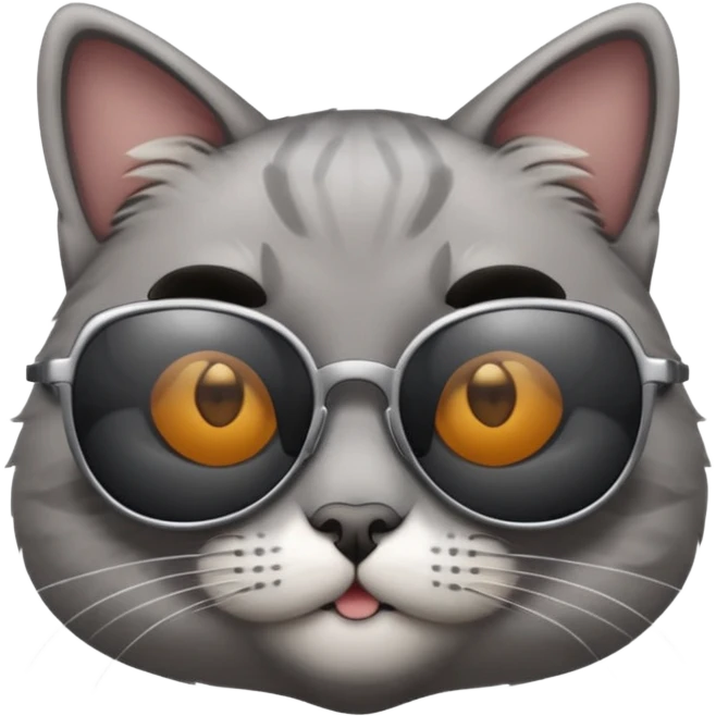 Cat wearing sunglasses emoji
