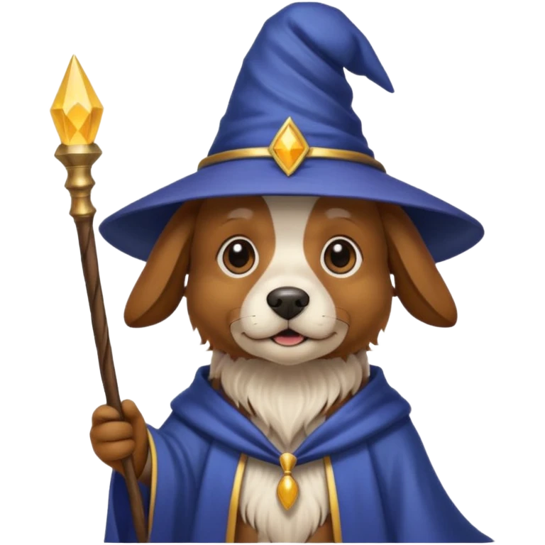 Dog wizard emoji