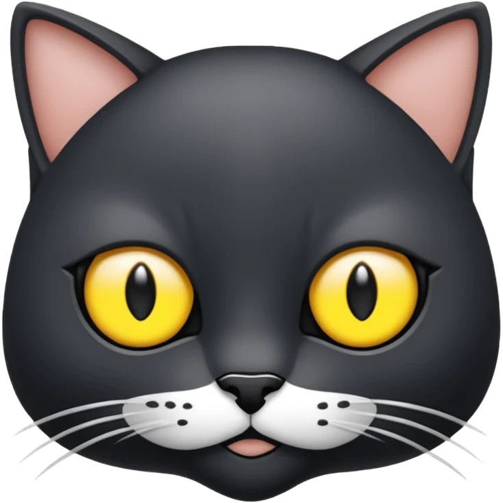 Due gatti, uno bianco e uno nero  emoji