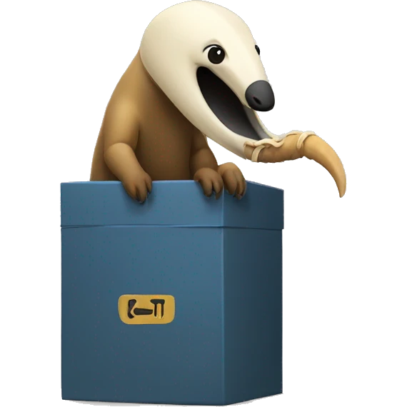 anteater, box, pipe, python emoji