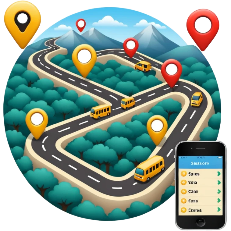 Session Objectives for route planning and scheduling emoji