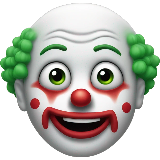Upside down clown face emoji  emoji