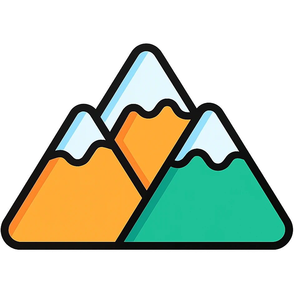 mountain covered with snow icon emoji