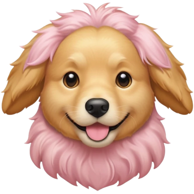 Light pink golden retriever  emoji