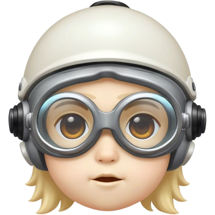 a little god waring goghles emoji