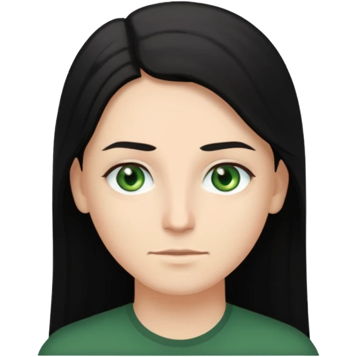 Couple White man with black hair and green eyes. White winan, long light brown hair, “brown eyes” emoji
