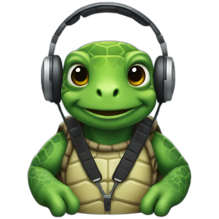 dj turtle emoji