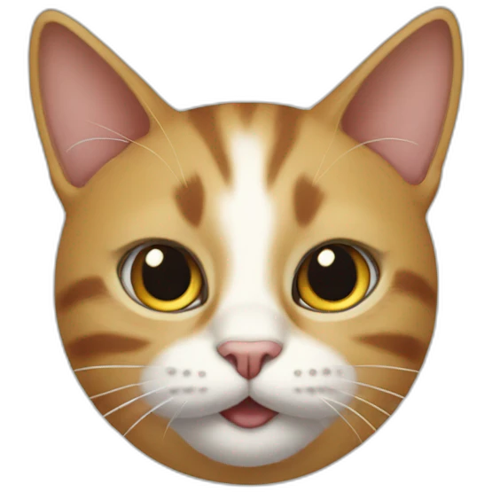 Cat on The three emoji