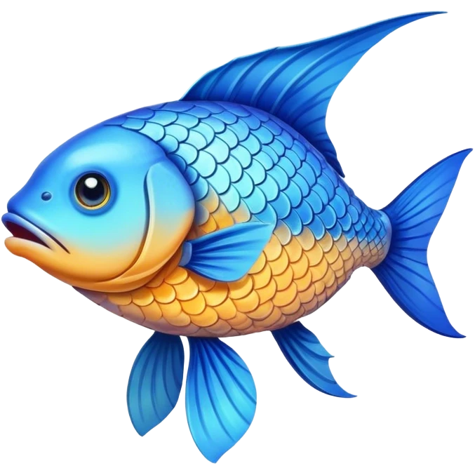 Fish walking with legs emoji