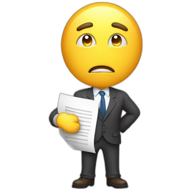 a breach of contract emoji