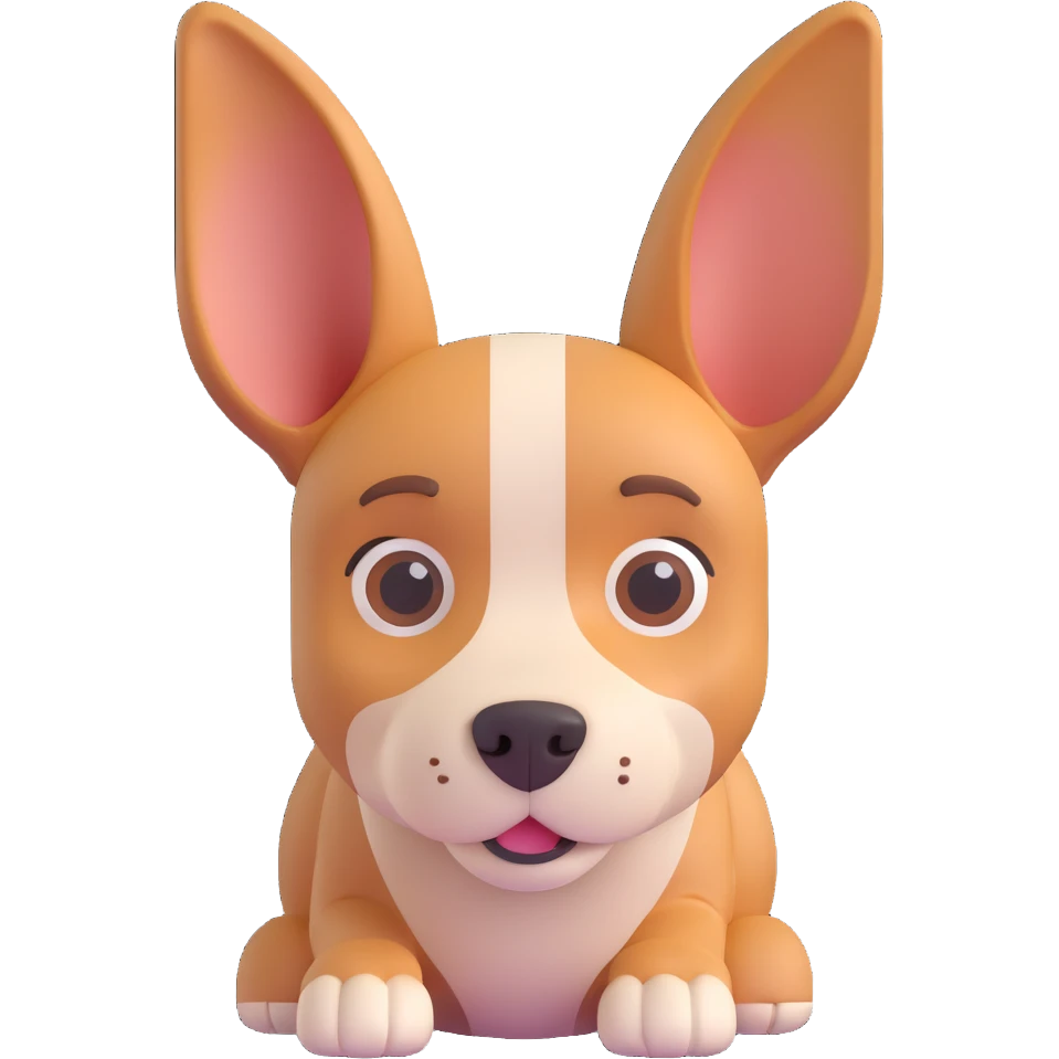 dog with human ears emoji