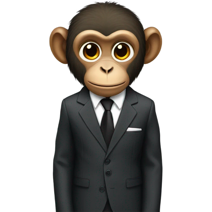 monkey in a suit emoji