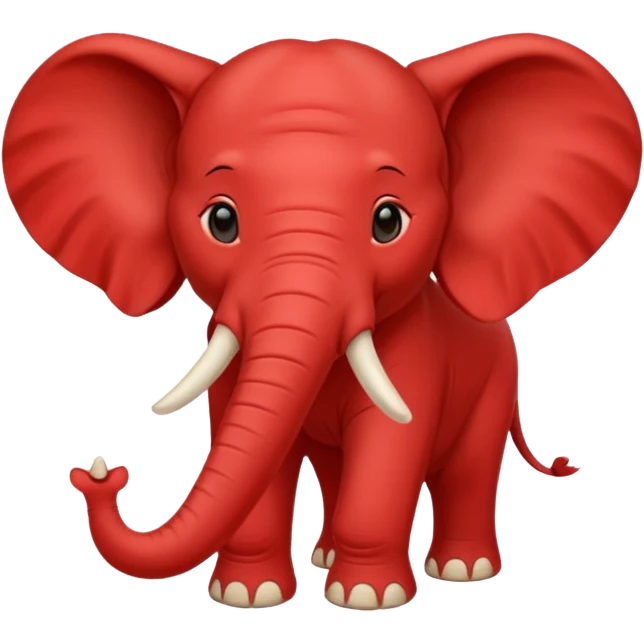 red elephant emoji