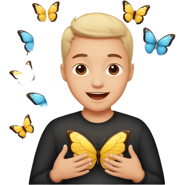 Butterflies on the stomach feeling emoji