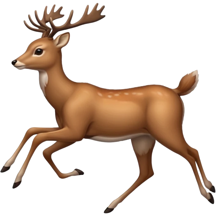 deer running emoji