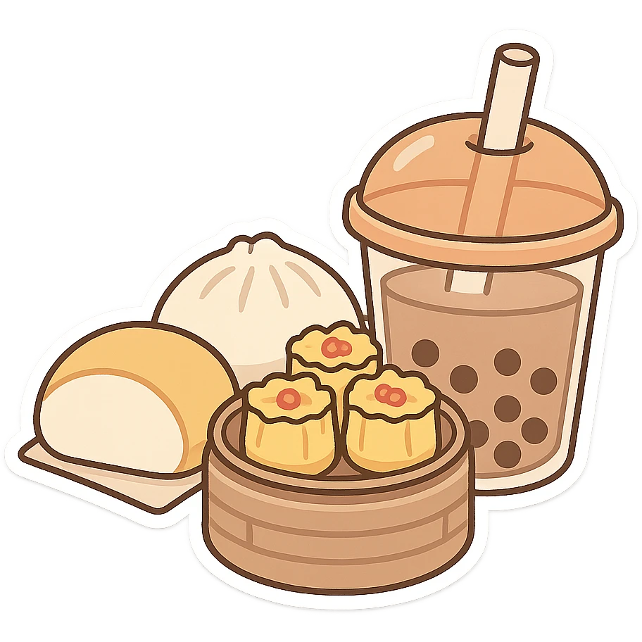 一些点心和饮料 emoji