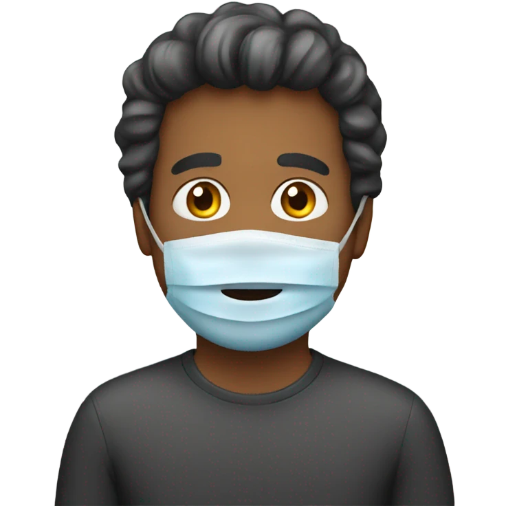 A dad with  mask emoji
