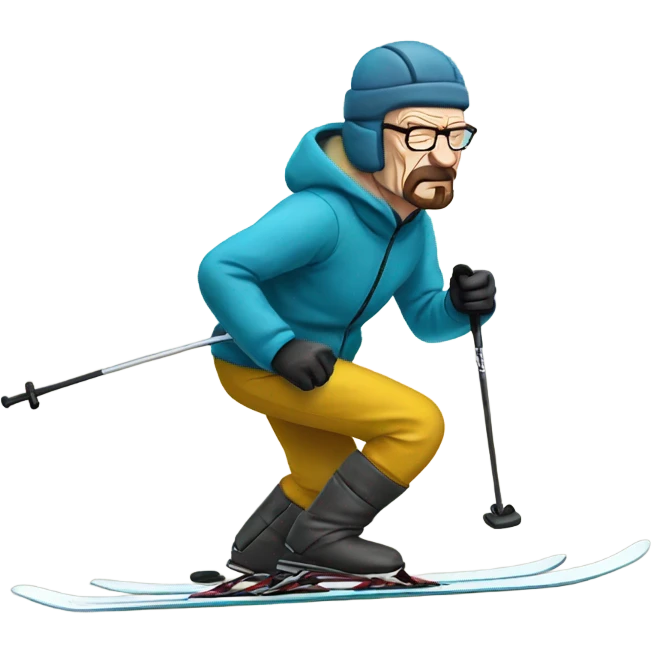 Walter white skiing emoji