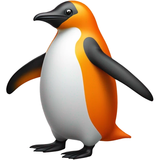 Orange Penguin emoji