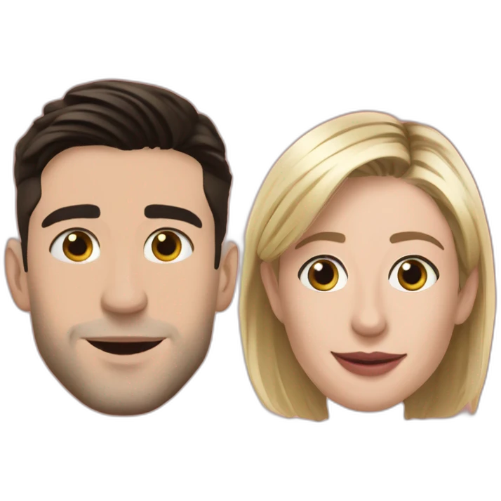 Marine lepen with Jordan Bardella  emoji
