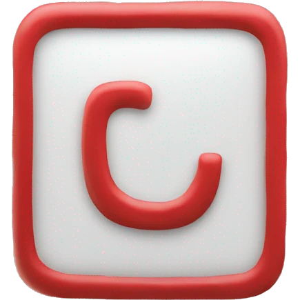 red square inside it white D letter  emoji
