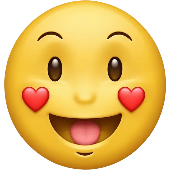 Smiley face, heart eyes, drooling emoji