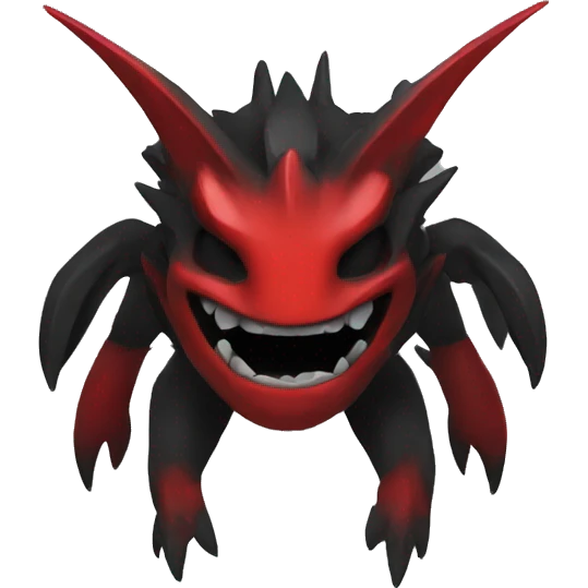 cool edgy black and red Fakémon emoji