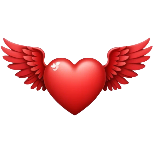 Heart with wings emoji