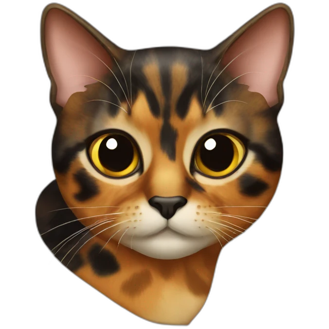Tortoiseshell cat emoji