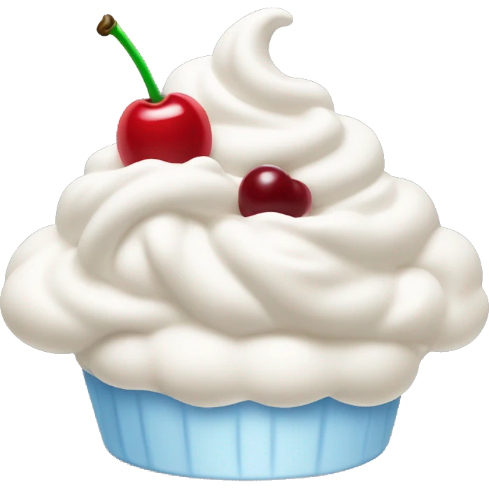 whipped cream with cherry on top emoji