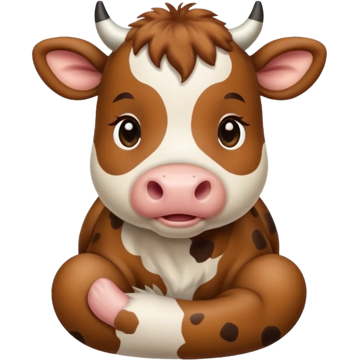 baby brown cow emoji