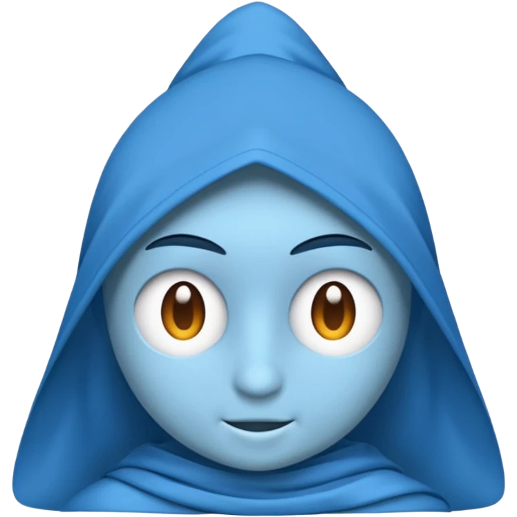 Mavi tik 12 köşeli yuvarlak emoji