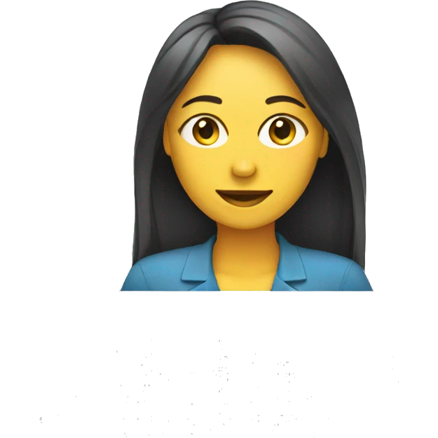 woman works at computer emoji