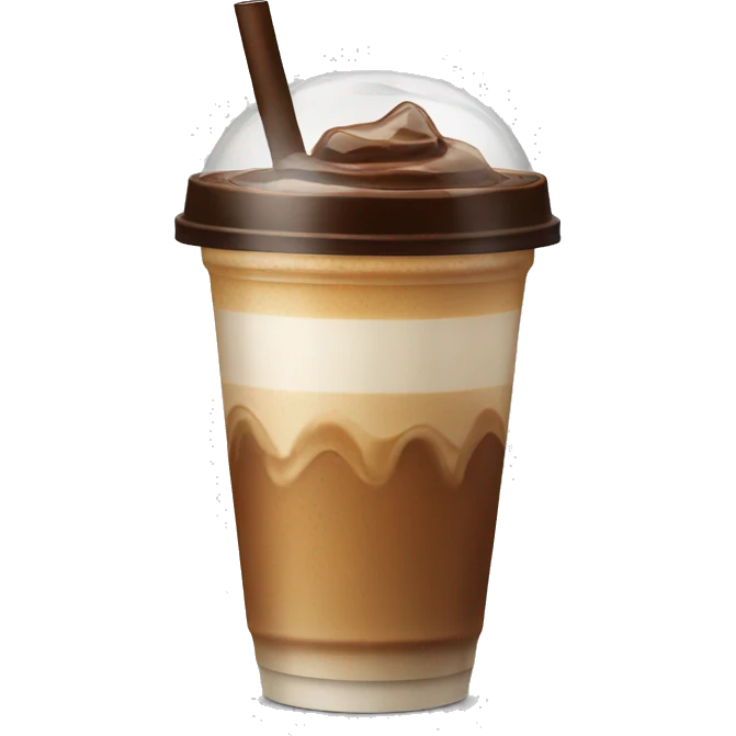 Ice coffee emoji